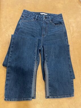 Paige. Split-Hem Straight Leg Jeans for Tall Ladies!